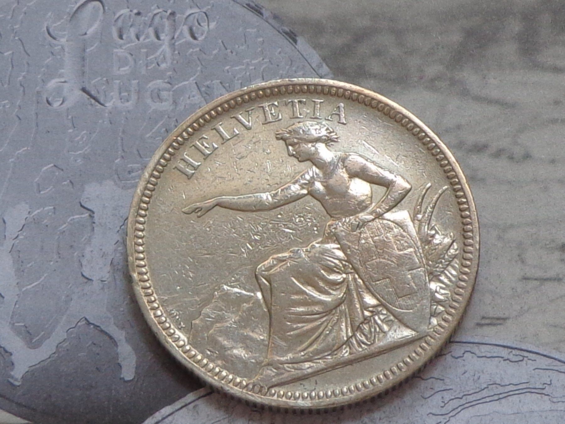 Toutes les monnaies: 5 Fr. 1874 B. - Très belle pièce – D'occasion à Pully par UCA01 1
