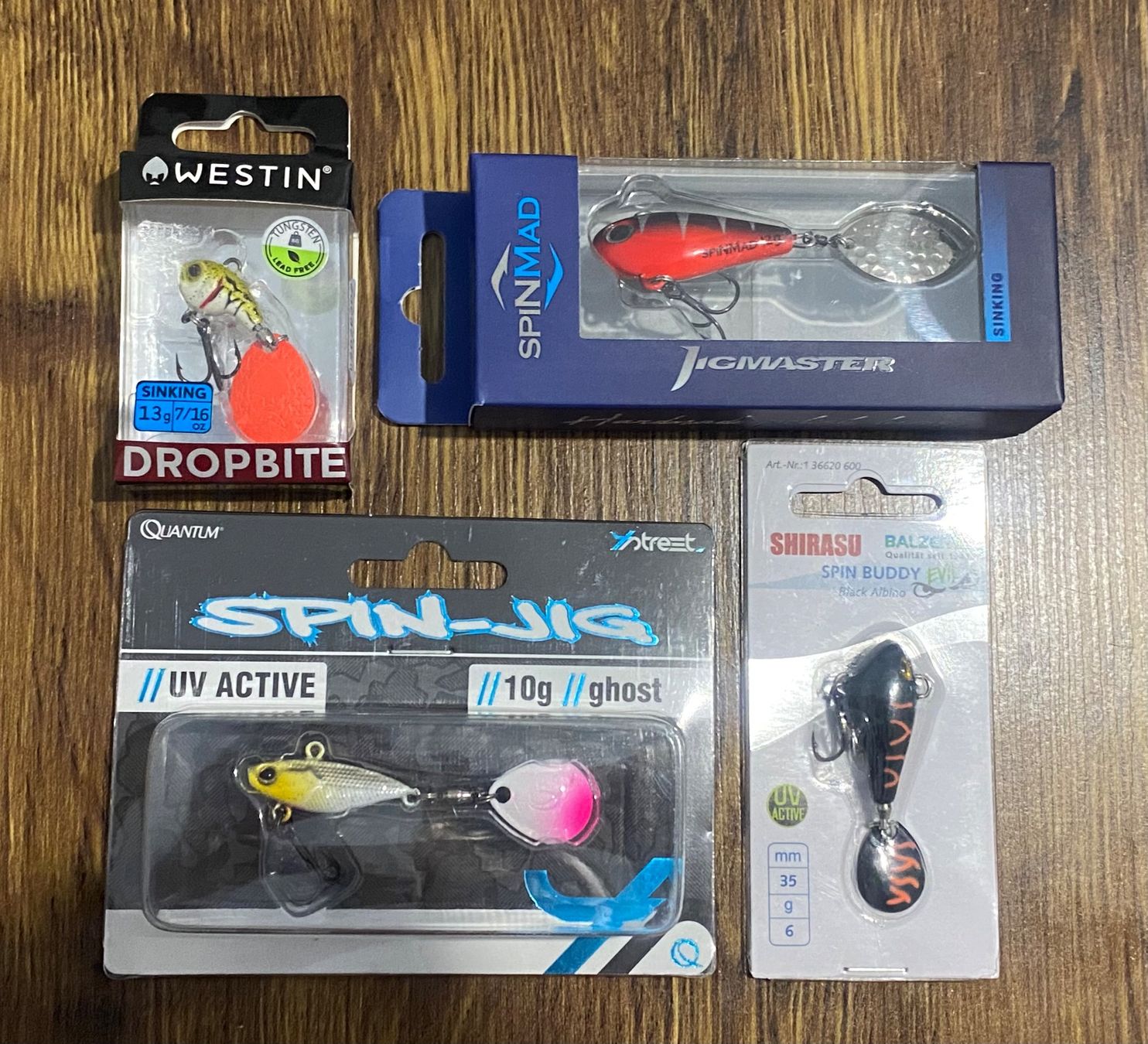 Köder: Jig Spinner Set - 6-13 Gramm - (Set 8) – Neu und originalverpackt aus Widnau von Fishingtackle_Oggy