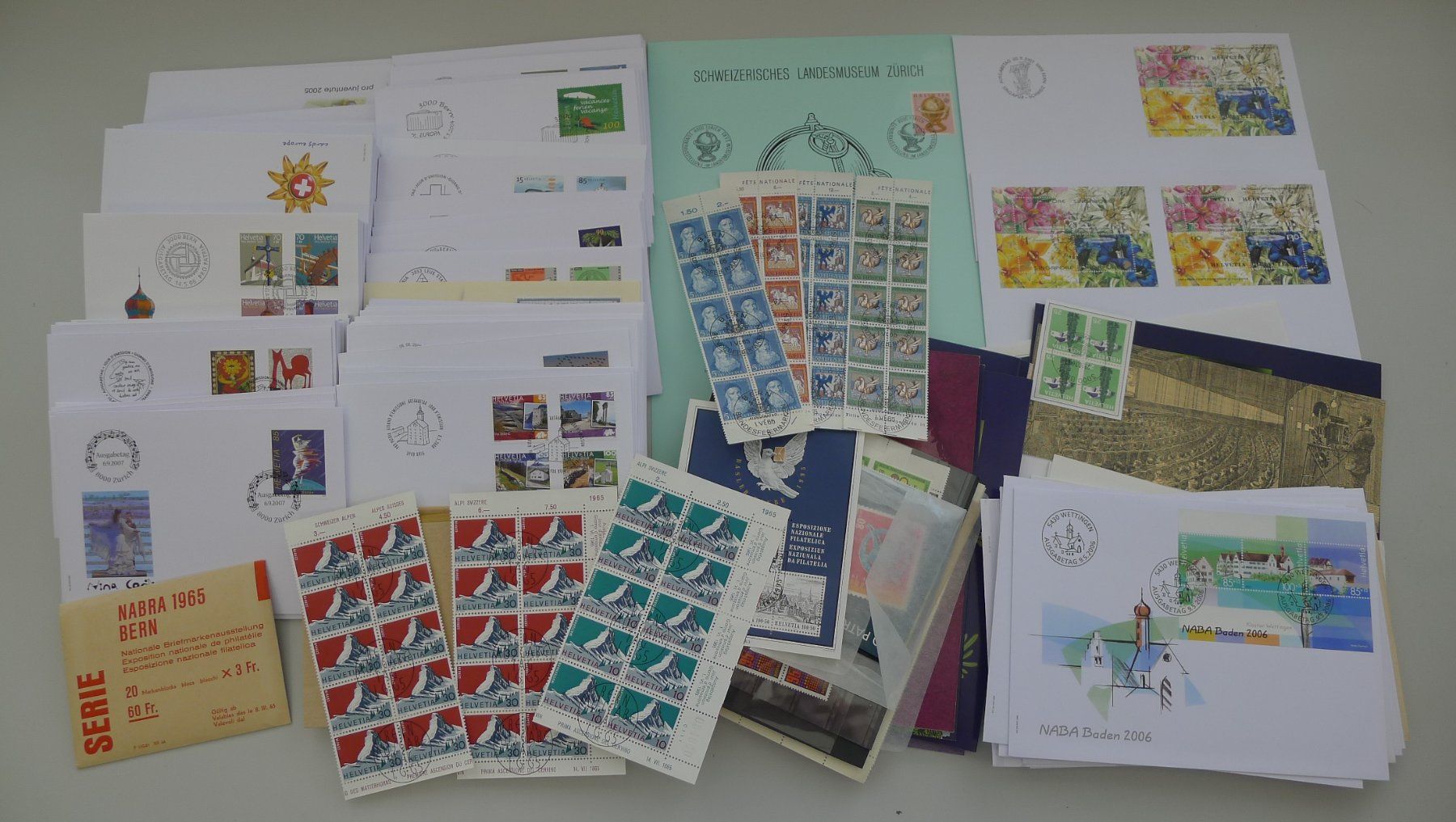 Alle Briefmarken: 1882-2007, Sammlernachlass in 6 Alben ab Stehende. FUNDGRUBE – Gebraucht aus Sursee von Luzernerraute 9