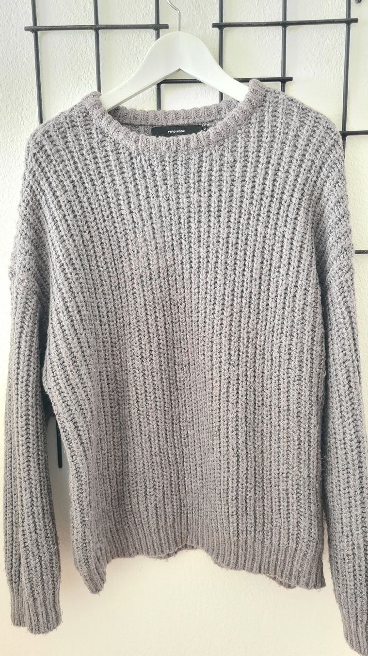Pulls & Sweat-shirts: Vero Moda Strickpullover, Grau, Gr. M – Neuf (Voir description) à KRIENS par Franzy_Blond10 3