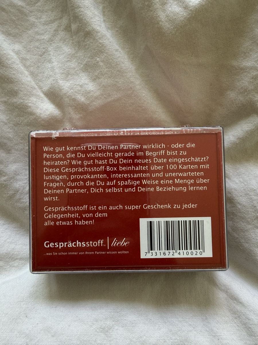 Spiele: Gesprächsstoff Liebe Kartenspiel – Gebraucht aus Riehen von nat_cf6t 2