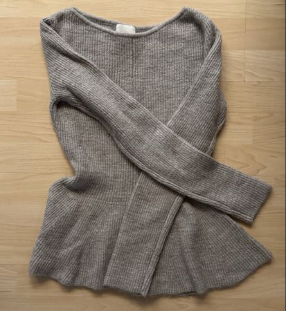 Pullover H&M gerippt beige Grösse S