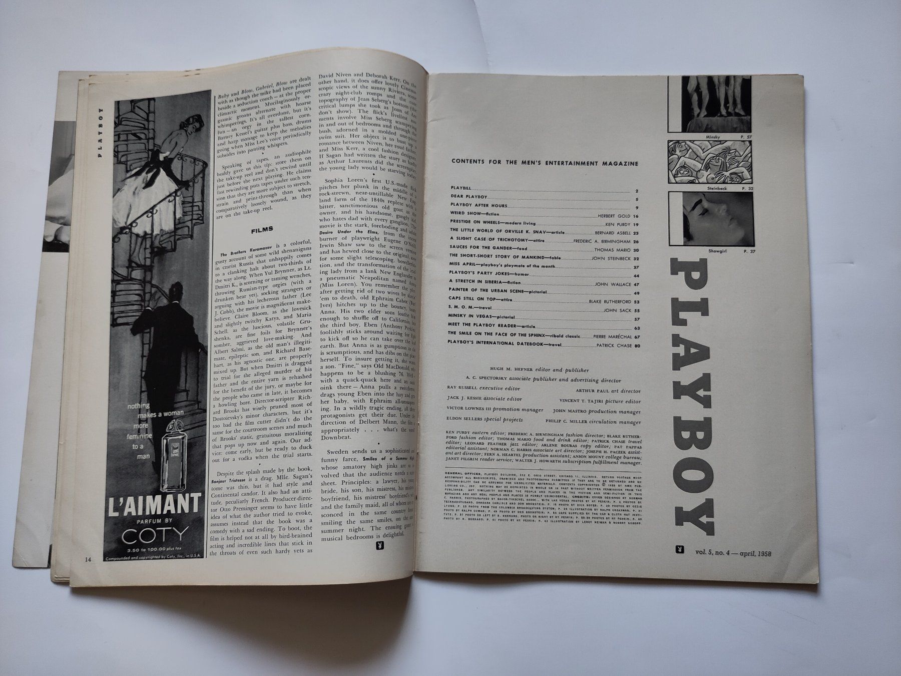 Revues & Magazines: Playboy Magazin April 1958 – D'occasion à Schaffhausen par RolfMeister 3