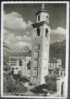 ST. MORITZ Schiefer Kirchturm u. Kulm Hôtel