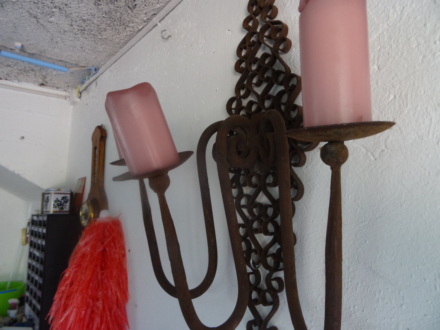 Portacandele: Rustikaler Kerzenhalter Wanddeko Eisen im Barockstil – Usato da Ehrendingen venduto da CHMEX 4