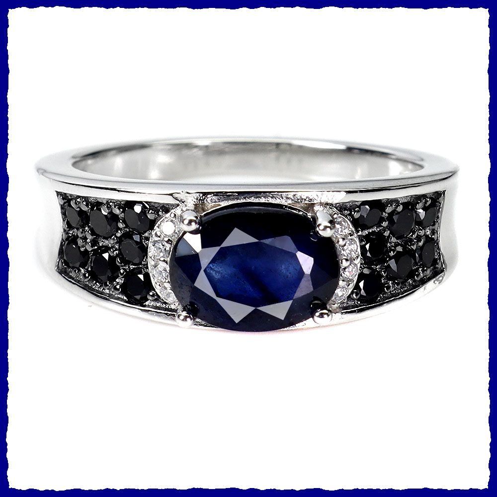 Anelli: Sapphire, Saphir / Spinell Ring 925 Silber – Nuovo e nell'imballaggio originale da Oberglatt ZH venduto da Goldfee1 1