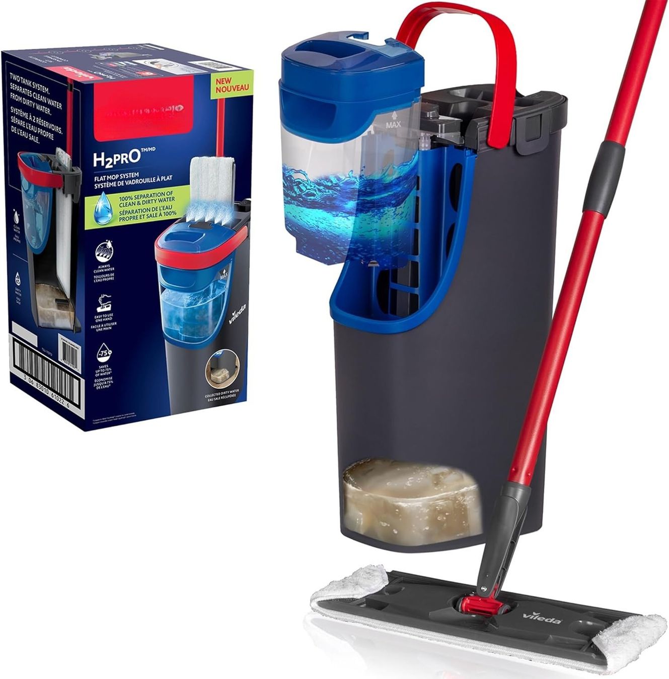 Autres appareils de nettoyage: Bodenwischer Mikrofaser Frisch- und Schmutzwassertrennung – Neuf avec emballage d'origine à Schaffhausen par her_zt65