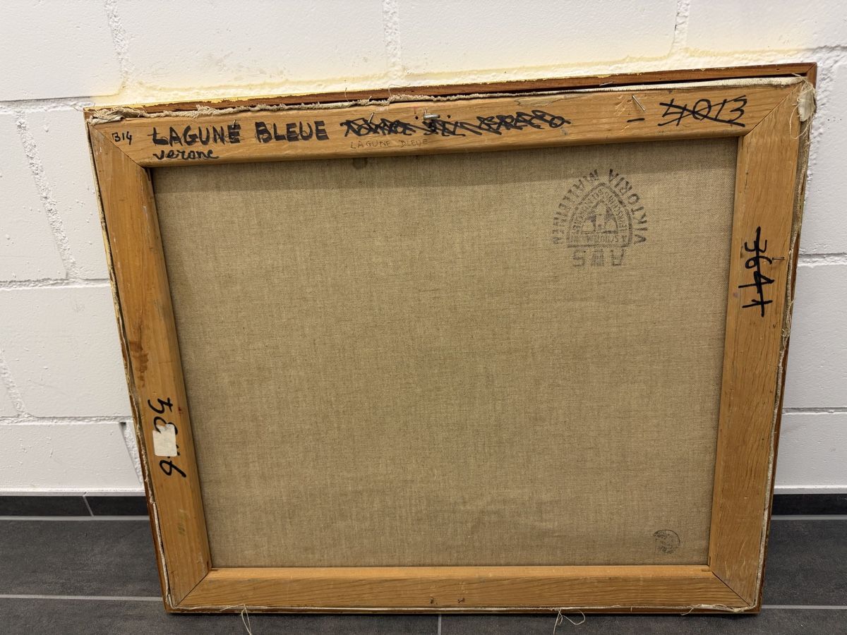 Gemälde: Original Ölgemälde, Verone - Lagune bleue – Gebraucht aus Horn von HanSolo. 3