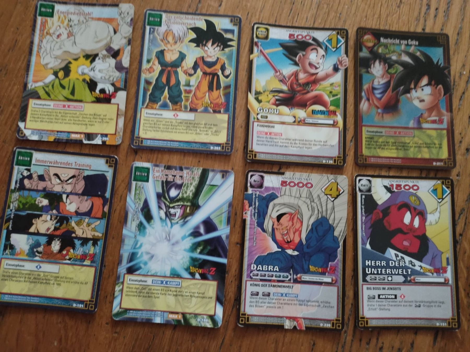 Carte collezionabili: 8 Dragonball Karten – Usato da Luzern venduto da Luzern_Energy