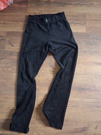 Schwarze Juicy Couture Samthose Gr. M