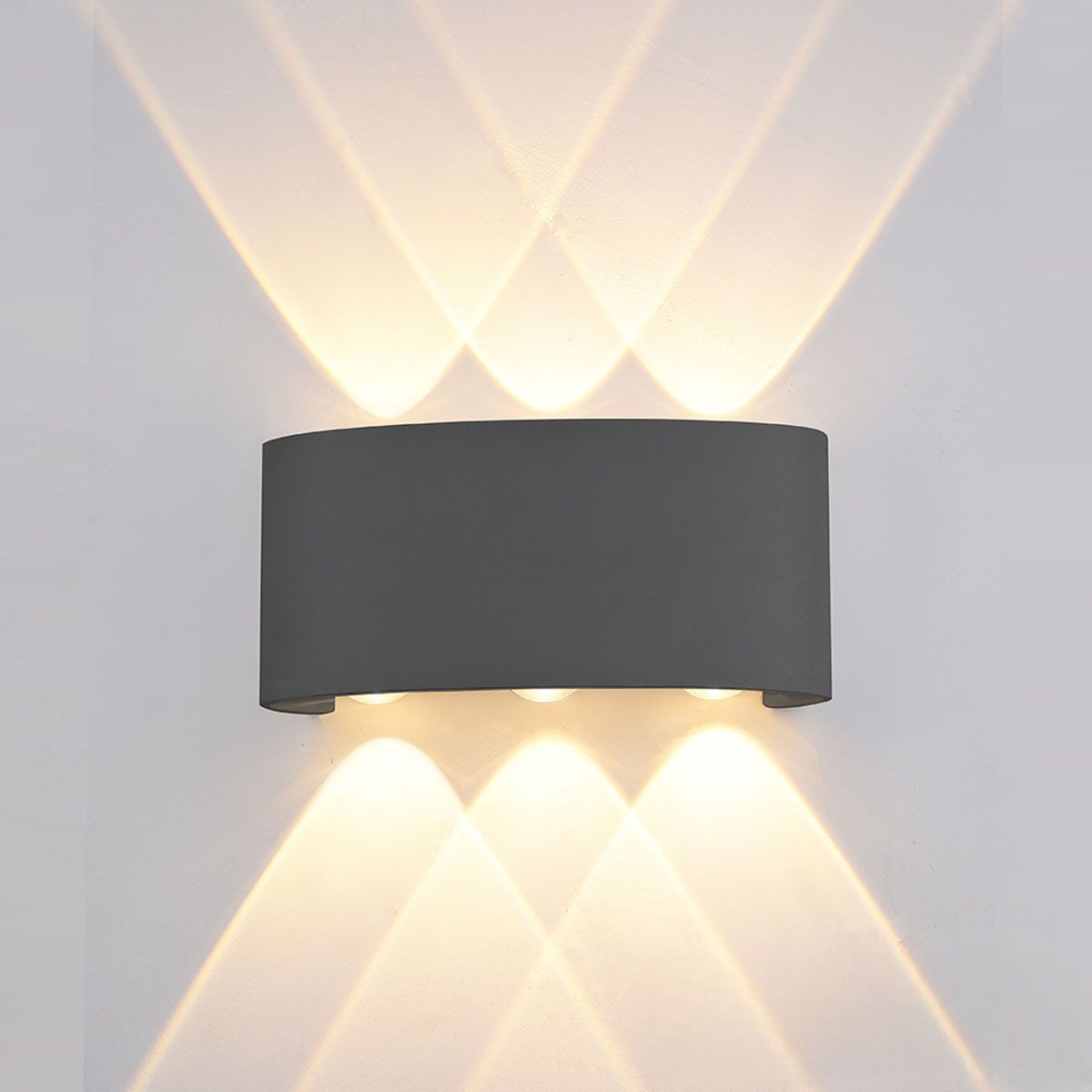 Lampen: LED Aussen Wandleuchte, Schwarz, IP54 – Neu (gemäss Beschreibung) aus Kreuzlingen von Smart-Light