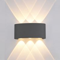 LED Aussen Wandleuchte, Schwarz, IP54