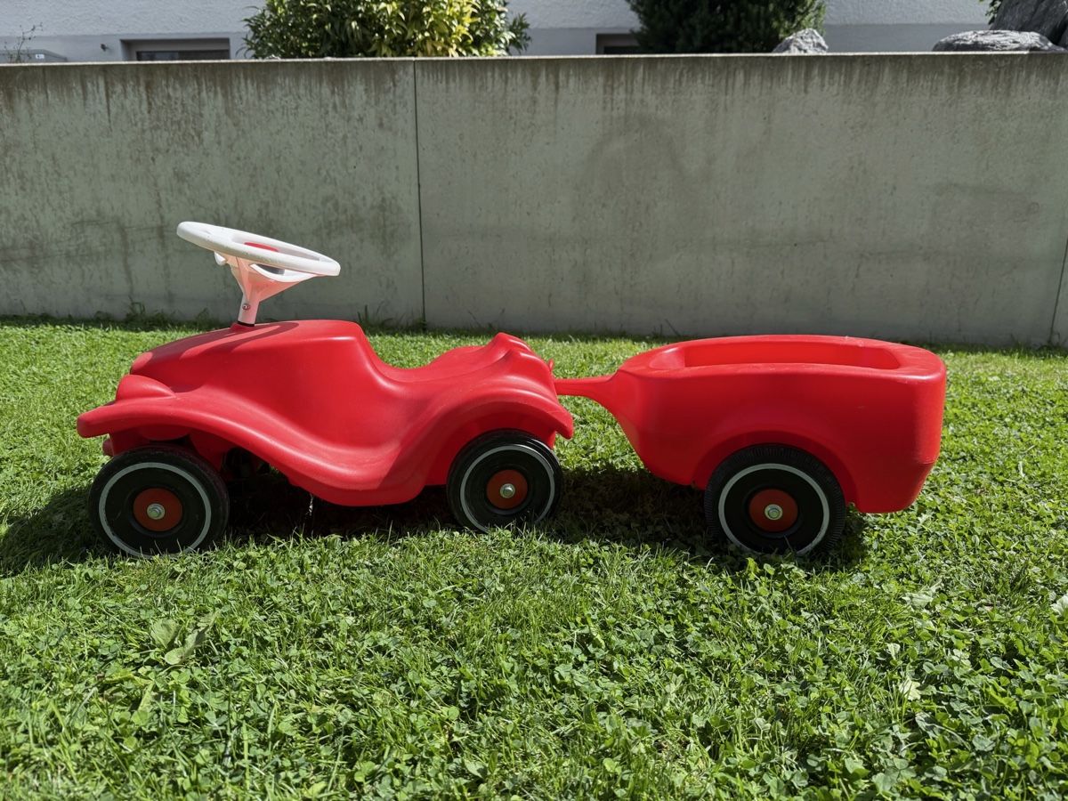 Big Fahrzeuge für Kinder: Bobby Car mit Anhänger – Gebraucht aus Perlen von Roeseli 1