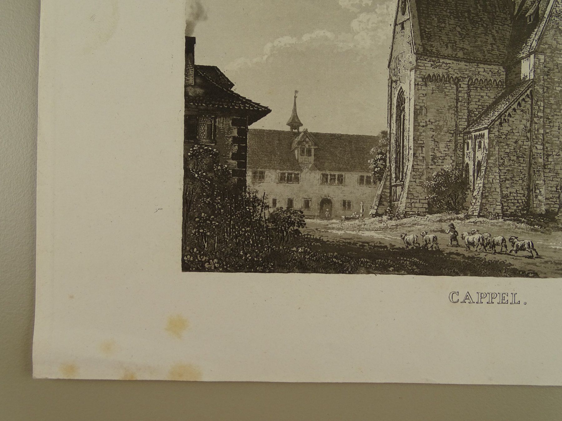 Incisioni: KAPPEL, CAPPEL, AQUATINTA 1845 – Usato da Grüningen venduto da Kartensammler 7