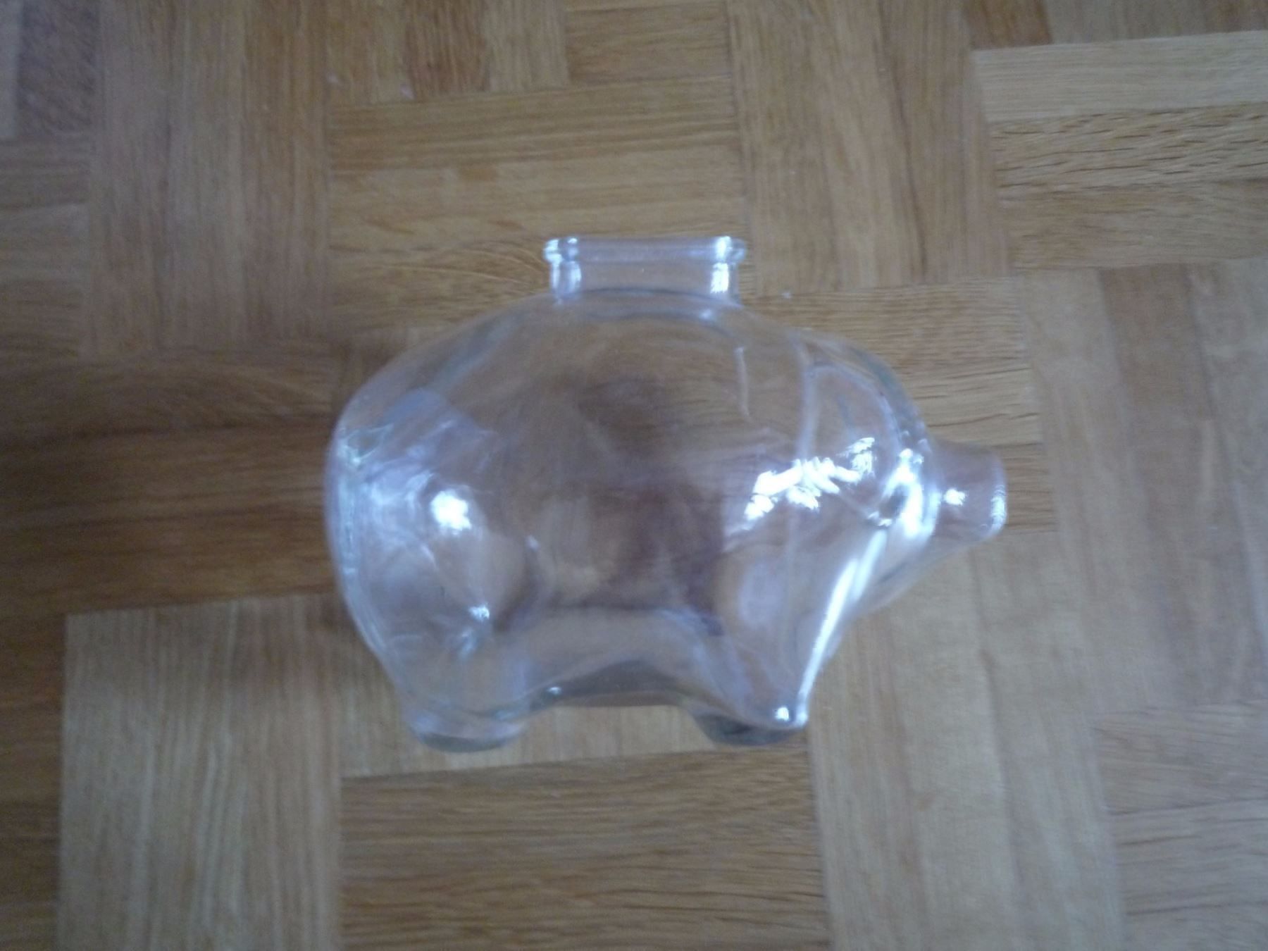 Salvadanai: Sparschwein aus Glas – Usato da Rafz venduto da Sonnenblume305