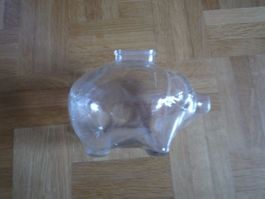 Sparschwein aus Glas