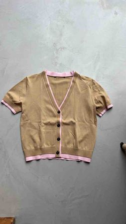 Haut femme taille S, beige et rose, comme neuf