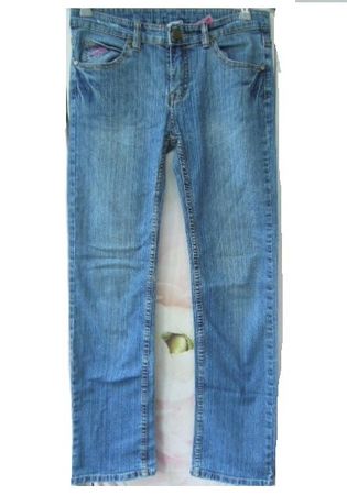 s.Masse ca. Gr. 152 Jeans weich, bunt bestickt LIEBLINGSHOSE