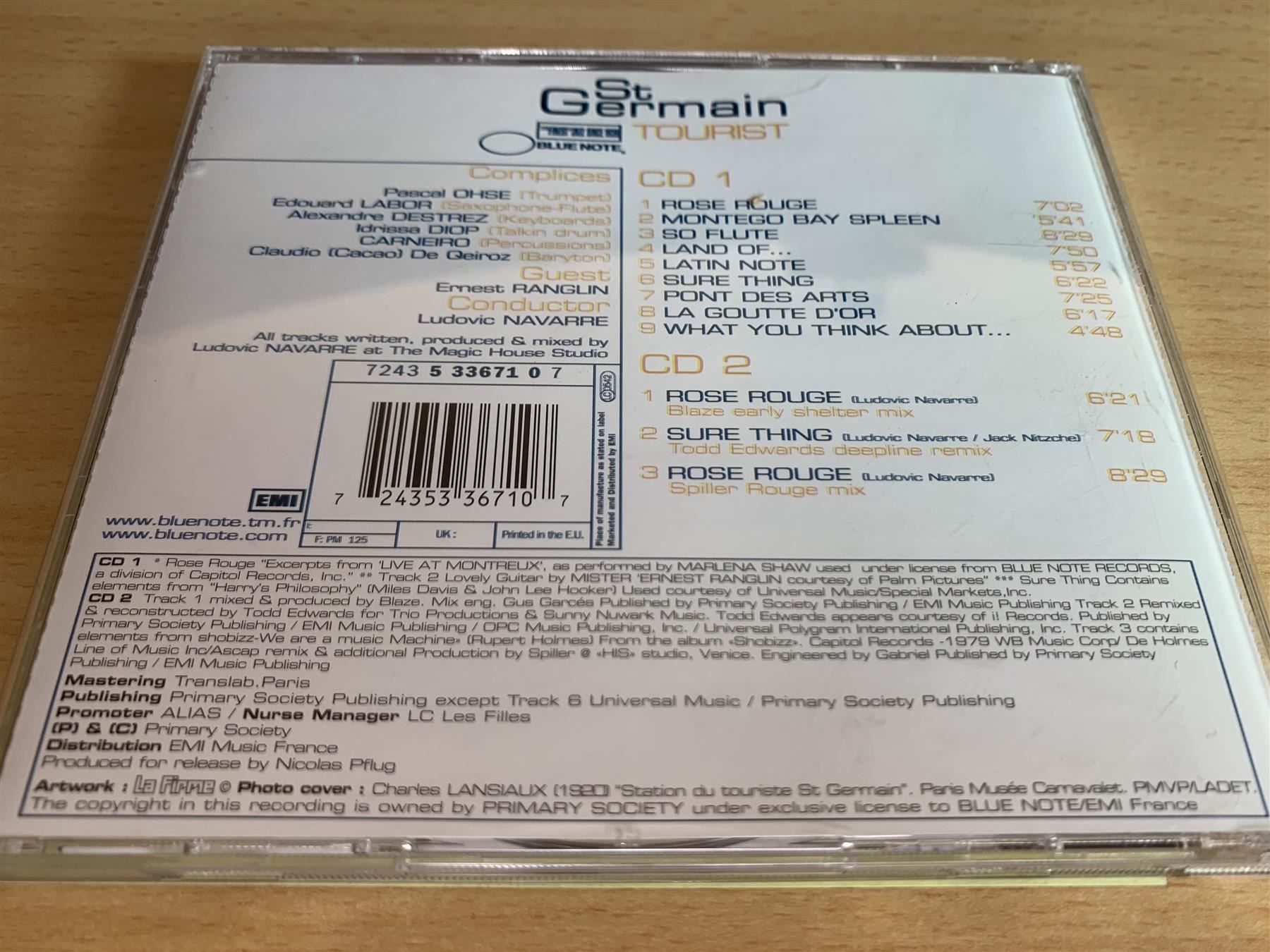 CD: St Germain – Tourist - 2 CD – Usato da Rikon im Tösstal venduto da Alpenmutz 1