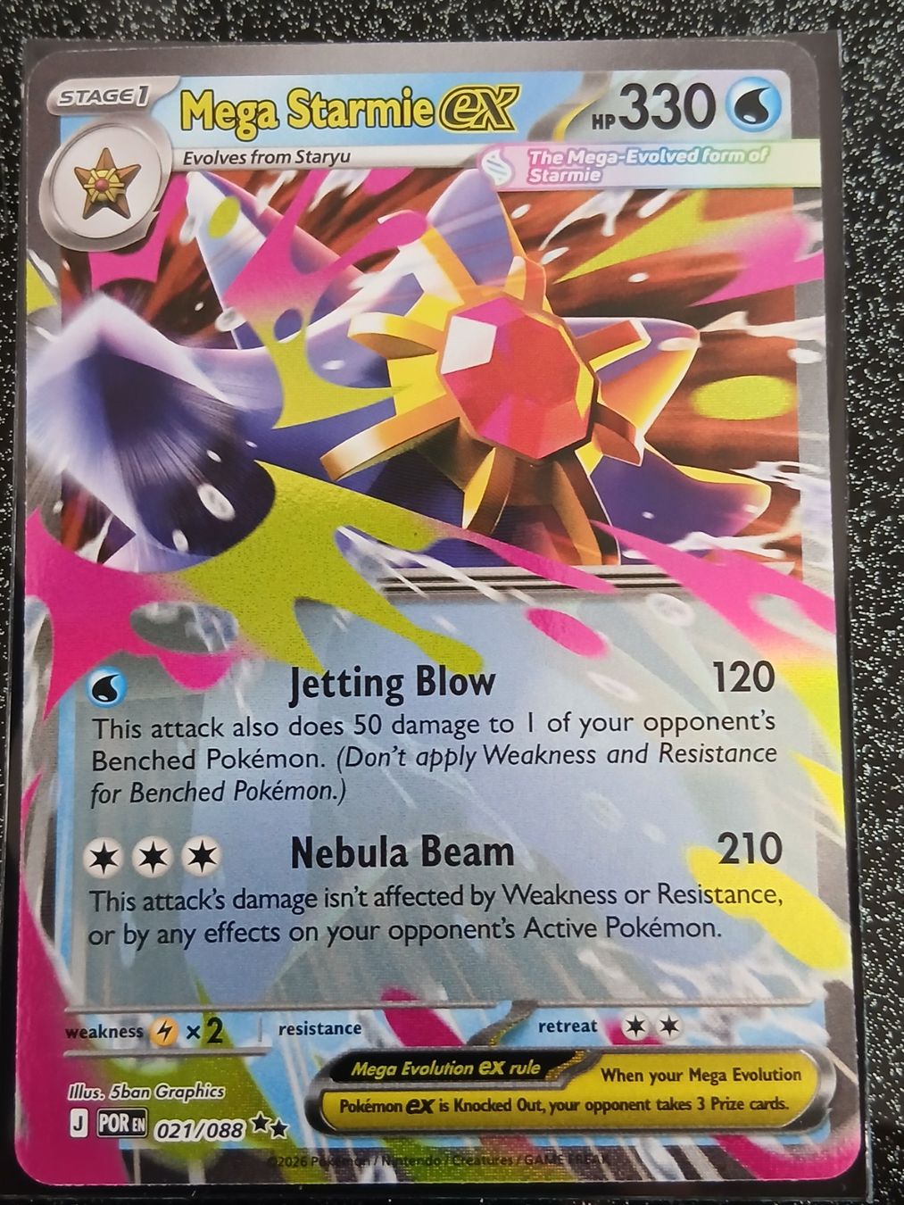 Pokémon Cartes à collectionner: Perfect Order / Mega Starmie ex 021/088 EN – Neuf (Voir description) à Zug par Vorphalak