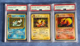 Vaporeon/Jolteon/Flareon Holo PSA9 🇯🇵 - 1997 Jungle