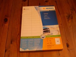 Herma Etiketten, 48.3x16.9mm 100Blatt/ 64.6x33.8 mm, 56Blatt