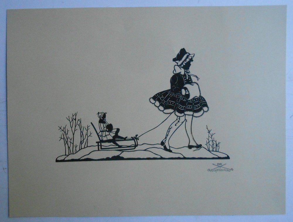 Arts picturaux & lithographies: Eva Schönberg. Scherenschnitt. – D'occasion à Basel par Domba