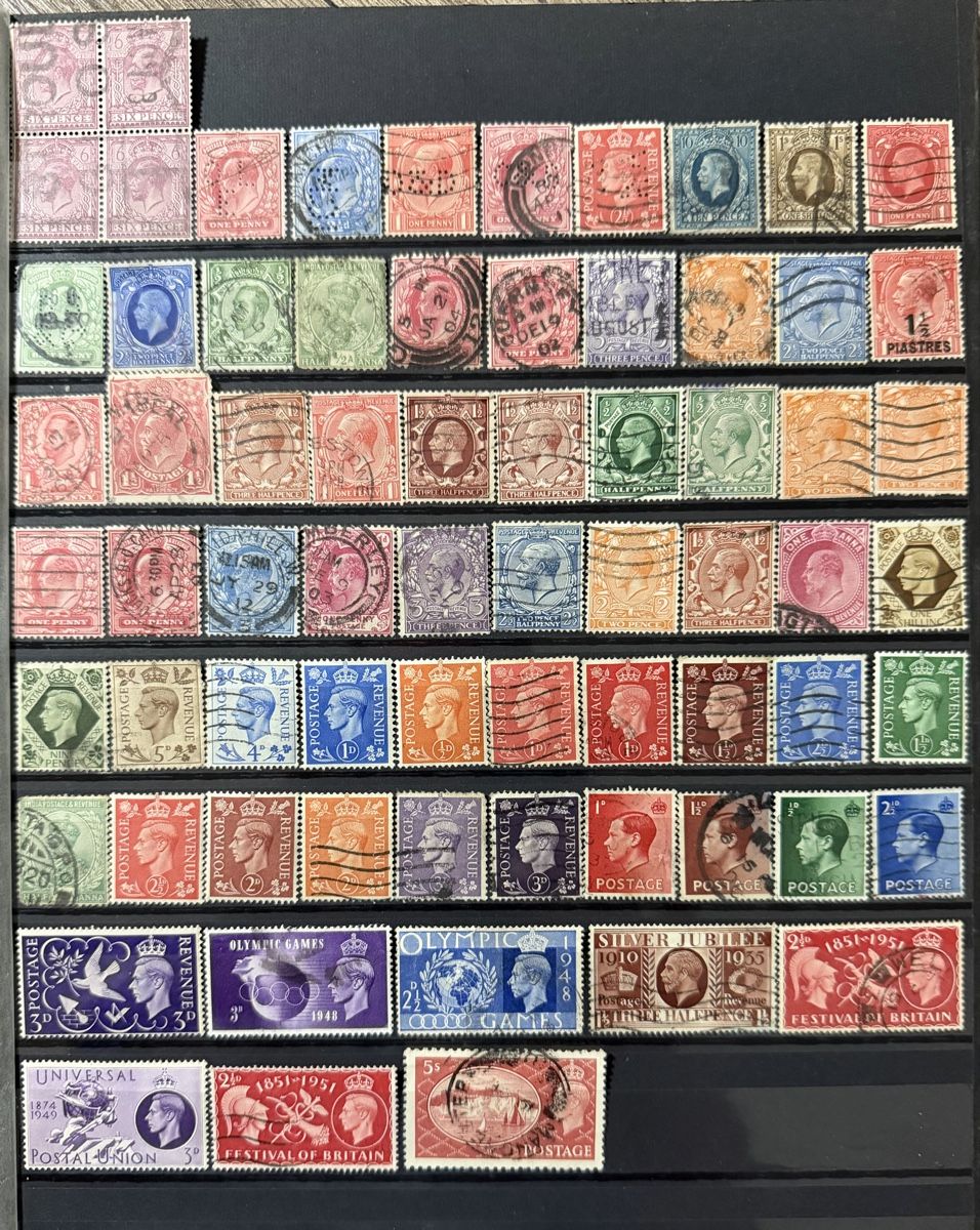 Tutti i francobolli: Timbres - Roi Georges  – Usato da Petit-Lancy venduto da Solcarm