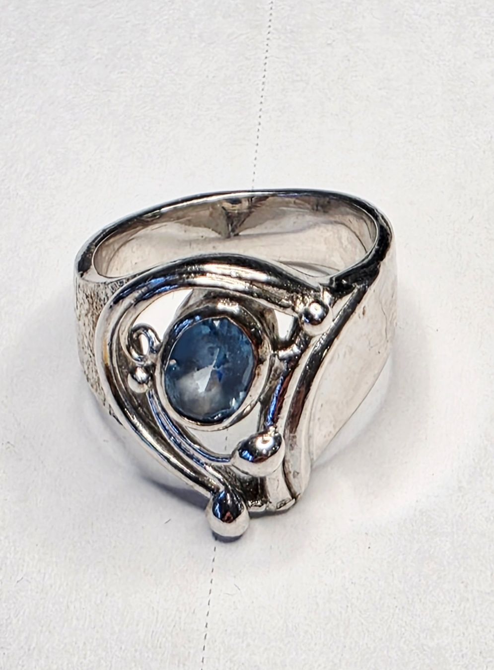 Bagues: Blau Topas Silber Ring – Neuf (Voir description) à Zürich par benedikt12