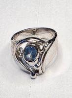 Blau Topas Silber Ring