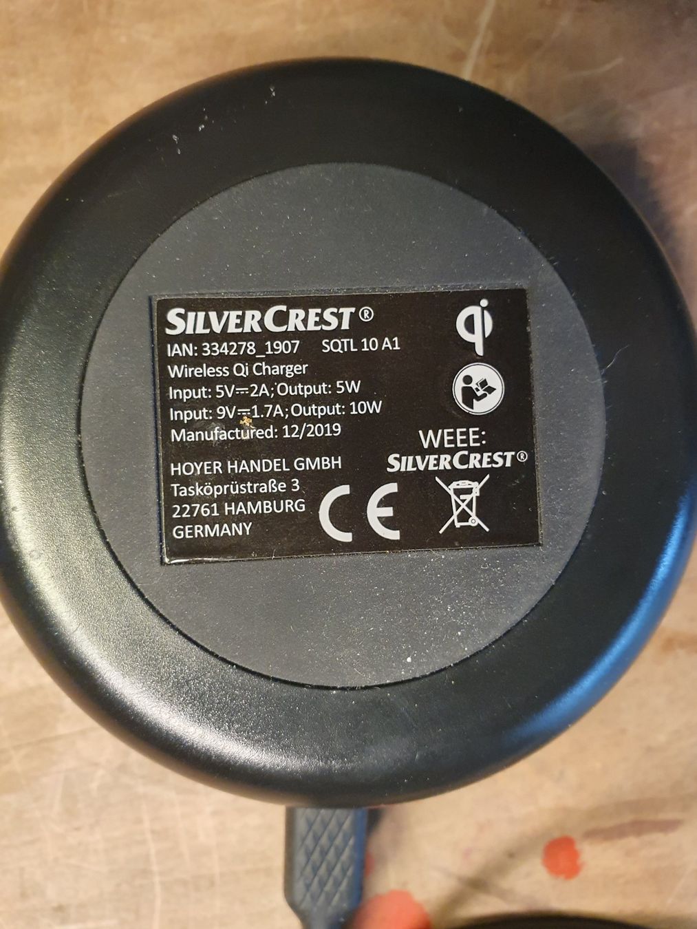 SilverCrest Caricabatterie: SilverCrest Wireless Qi Charger – Usato da Zürich venduto da loosebone 2