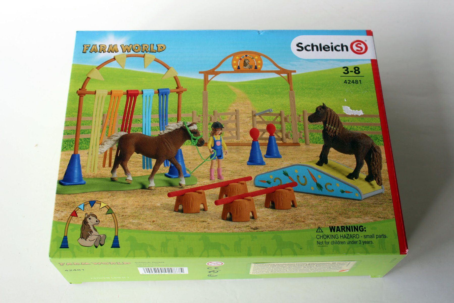 Schleich Giocattoli: SCHLEICH - Farm World "Pony Agility Training" – Usato da Roggwil BE venduto da Hemhem