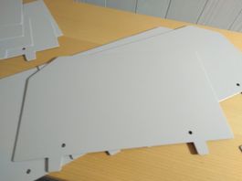 2x LISTA Rollladenschrank Regaltrenner 19.5cm Höhe