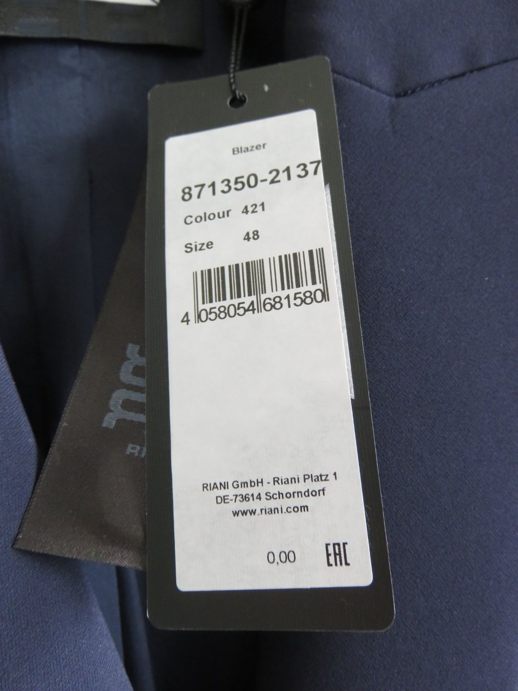 Riani Giacche: NEUER BLAZER Gr.48 von RIANI – Nuovo e nell'imballaggio originale da Lachen SZ venduto da portofino01 3