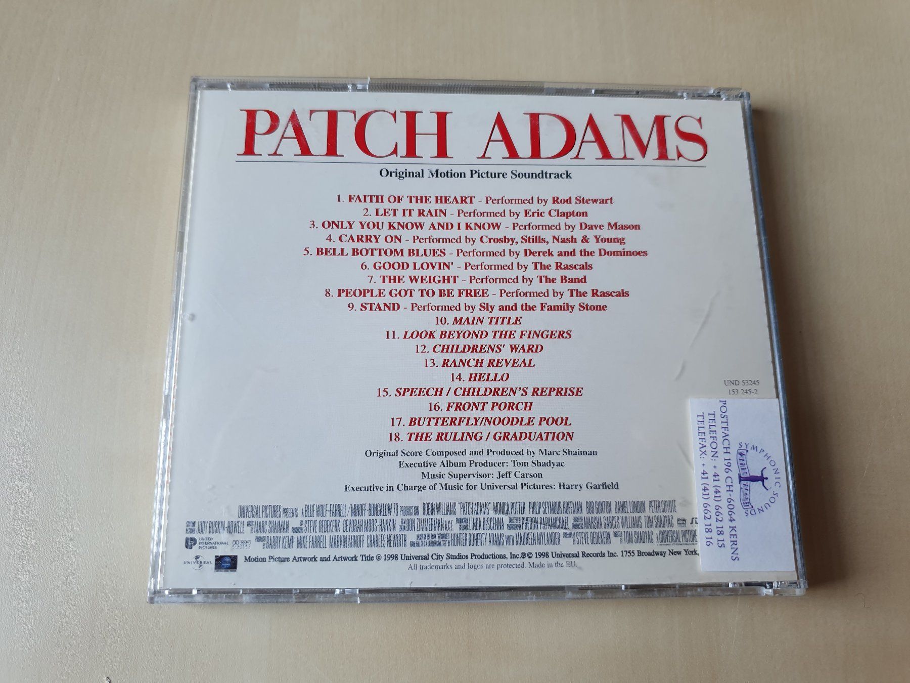 CDs: Patch Adams – Gebraucht aus Stansstad von collectorsshop 1