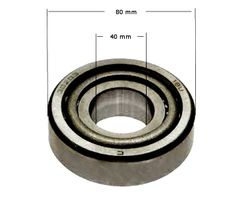 Radlager Kegelrollen 30208 Anhänger Auto Ø  40 x 80 x 19,7mm