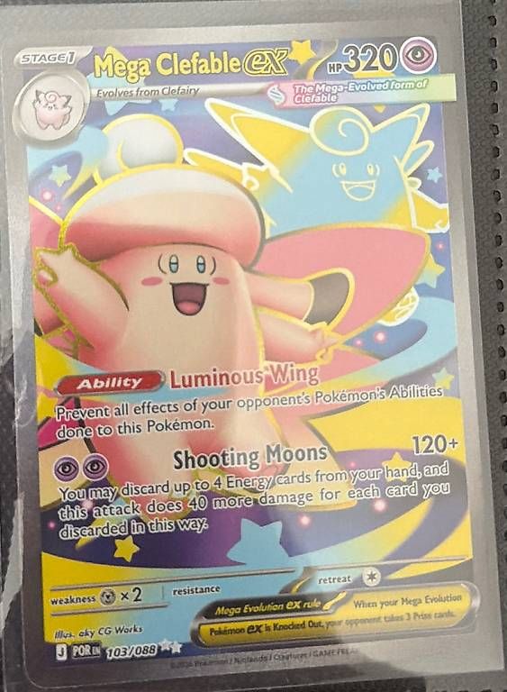 Carte collezionabili: Pokémon | Mega Clefable ex 103/088  – Usato da Dübendorf venduto da CollectiQz