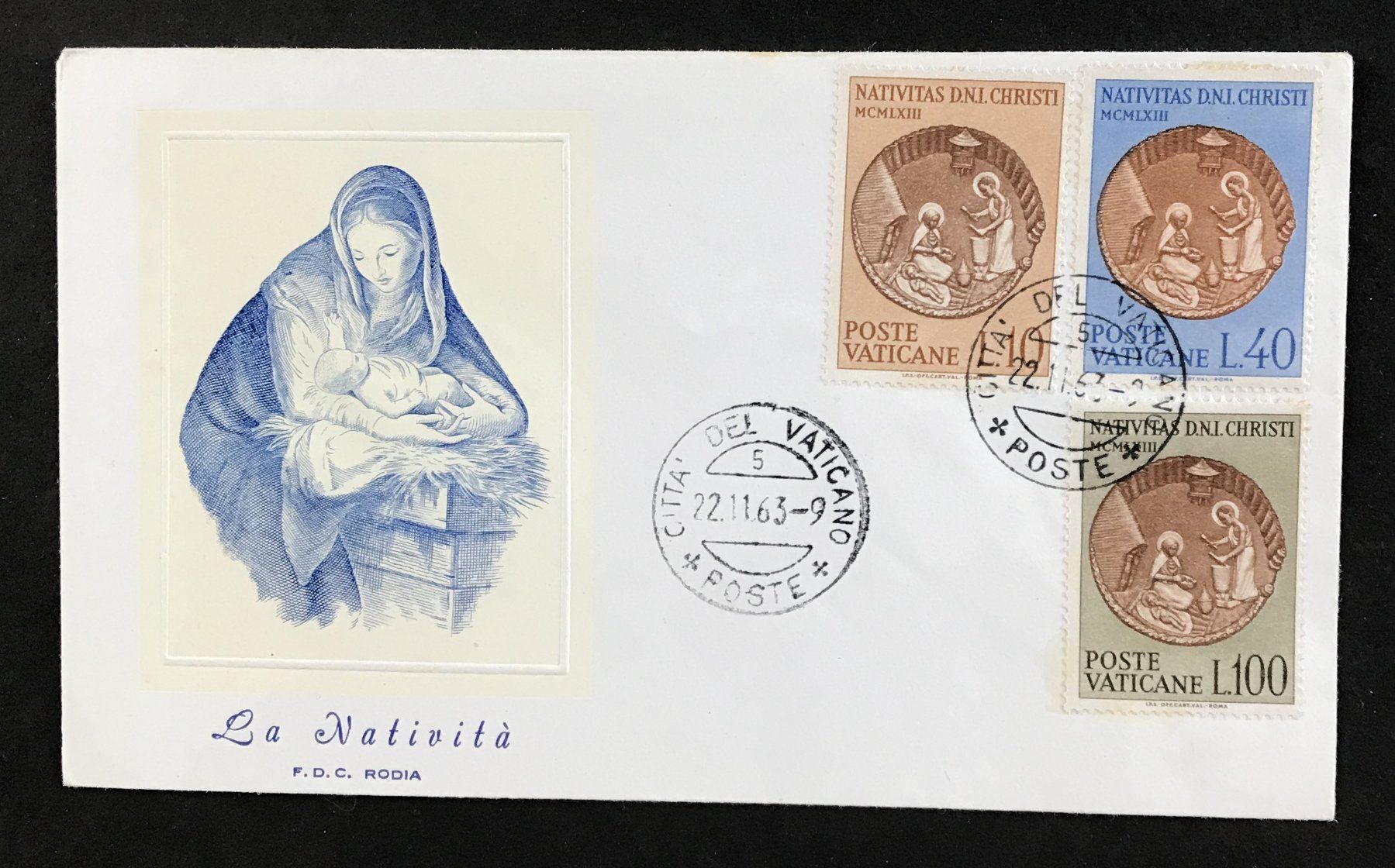 Tutti i francobolli: BRIEFUMSCHLAG POSTE VATICANE 1963 – Usato da Ostermundigen venduto da Kari1937