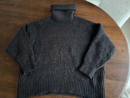 Winter Rollkragenpullover Strickpullover, Schwarz, Gr. M