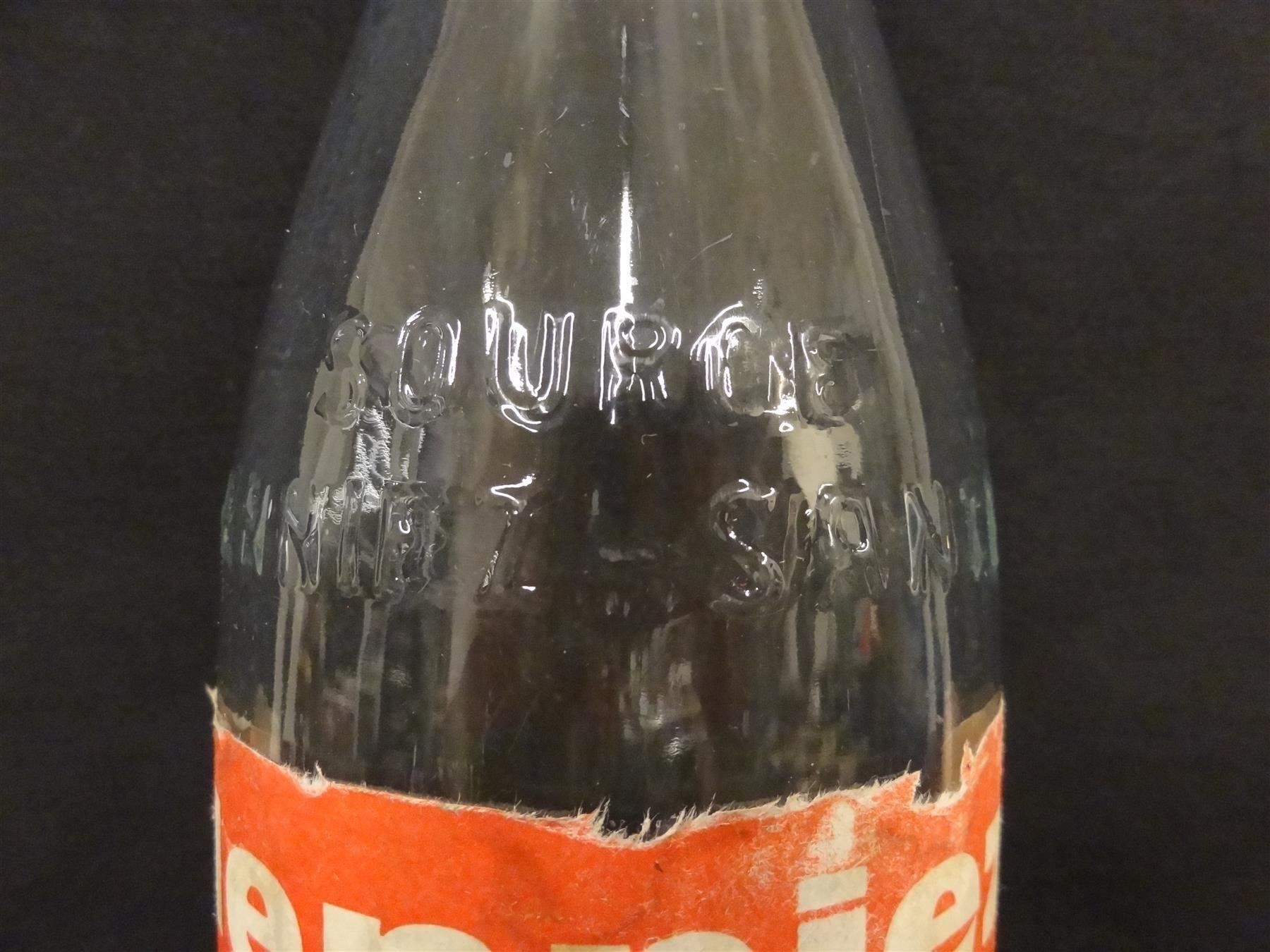 Bicchieri, Caraffe & Bottiglie: alte Flasche HENNIEZ SANTÉ – Usato da Kerzers venduto da Flaschenposten 5