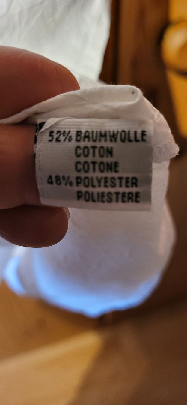 Camicie: Herrenhemd Kurzarm mit Stuktur weiss Gr. L – Usato da Schweizersholz venduto da fuchs06 7