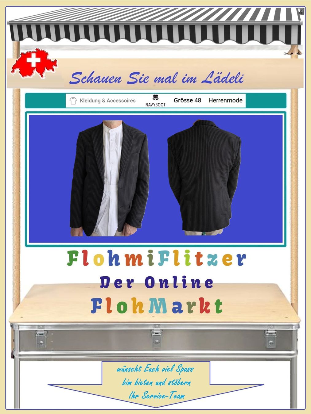 Navyboot Jacken: NAVYBOOT • Jacquet – Sakko – Grösse 48 – Gebraucht aus Münchwilen TG von FDOF_SHOP