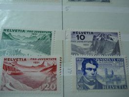 Satz Pro Juventute ** 1931