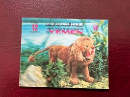 1970 Jemen 3D Löwe  ** Luxus (4114)