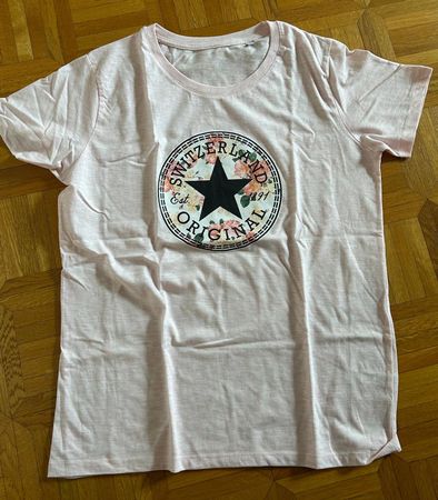 T-shirt rose pâle "Switzerland Original" (neuf)