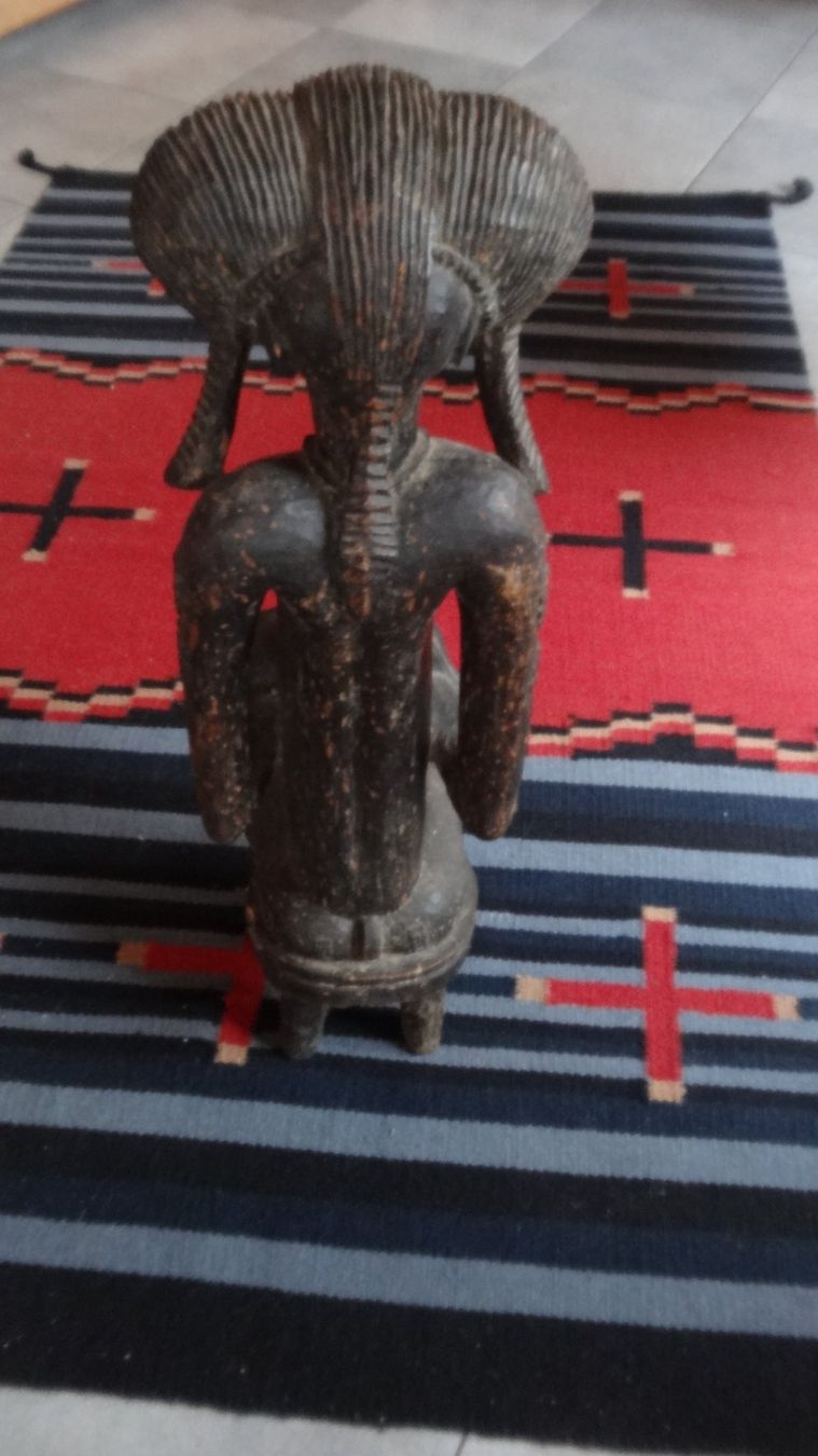 Skulpturen & Statuen: Statue Maternité Baoulé, ancienne  bois h.72cm – Gebraucht aus Rebeuvelier von falcon58 5