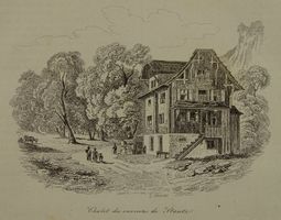 STANS CHALET IN DER UMGEBUNG, STAHLSTICH 1836