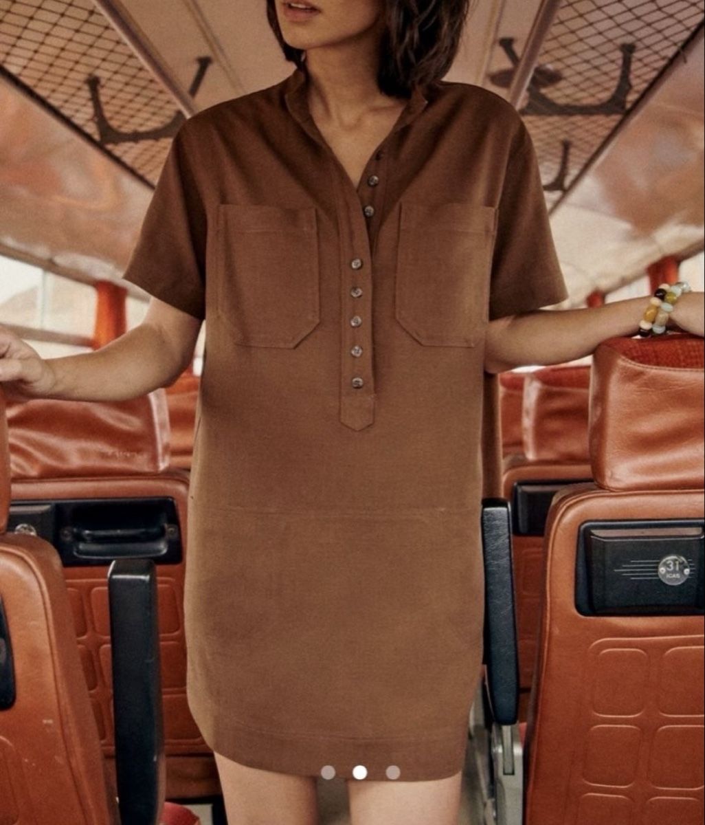 Sezane Vestiti: Robe marron Sézane – Nuovo (secondo la descrizione) da Lausanne venduto da sou_w9bl
