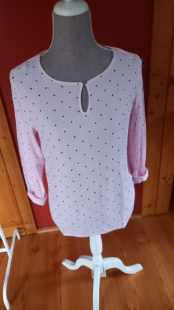 Damenbluse Street One Rosa Punkte Grösse 40 guter Zustand