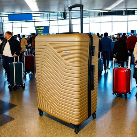 Hartschalenkoffer Reisekoffer Koffer wayBAG XXL 81cm in GOLD